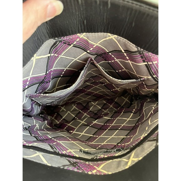 Vera Bradley Black Quilted Shoulder Tote Hand Bag - Picture 12 of 16